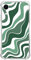 Sage Green Swirl Phone Case for iPhone XR, Indie Trippy Green Waves Case for Girl Men and Women, Unique Trendy TPU Bumper Phone Cover Case for iPhone XR