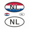 BIKE-label Länderkennzeichen Aufkleber 2D Niederlande für Auto Motorrad Tür Camper Sticker X400010