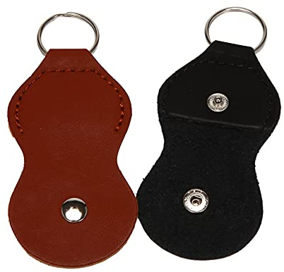 Holder Case - Leder Plektrum Schlüsseletui Tasche (- Schwarz, ), schwarz/