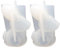 2 Kaninchen Silikonform - Osterkaninchen Kerzenform Set von 2,3D Osterhase Kerze Formen für Seife Schokolade Süßigkeiten Kuchen Dekorieren Werkzeuge Delr
