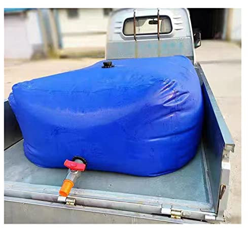 Wassersack Beutel Wasserbehälter Träger Groß Wasserspeicherbehälter Tank 1000L 500L 100L 300L 6000L, Trockenheitsresistente Wasserspeicherblase, Zusammenlegbarer Regenwassersack mit Ein-Aus-Ventil ( S