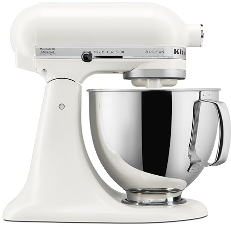 KitchenAid Artisan Series 5 Quart Tilt Head - Batidora de pie, color porcelana