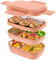 JSCORES Lunch Box for Adults,1900ml Bento Box for Kids and Adults,Leak-Proof Bento Lunchbox for Work,Picnic,Office,School(A-Pink)