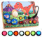 HappyGoLucky Dinosaurier Montessori Spielzeug ab 1 2 3 Jahre Junge, Kinderspielzeug ab 1 2 Jahr Activity Busy Board Motorikspielzeug Spiele ab 1-4 Jahre Holzspielzeug Baby Geschenk Junge