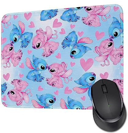 Tapis de souris pour ordinateur portable avec base en caoutchouc antidérapant - 26,2 x 20,8 cm (Stitch 1 MP)