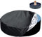 Hundepool Abdeckung, 160cm Poolabdeckung Rund Faltbarer Hundepool mit Abdeckung Kordelzug-Design Wasserdicht Staubdicht Hundepoolabdeckung für Universelle Hundebadewanne (Schwarz)