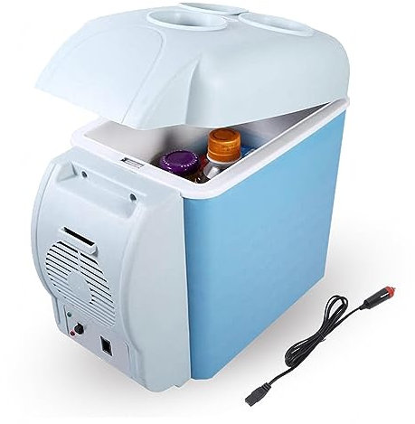 HAZARA Nevera Electrica Portatil, 7.5l,Coche 12v,Bajo Ruido Nevera Furgoneta, Con FuncióN De Enfriamiento Y CalefaccióN Congelador De Viaje, Para Todos Los VehíCulos De 12v