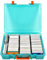 casmilee 2200+ Karten Aufbewahrungsbox für Trading Cards, Deck Boxen mit Trennwänden für Cards Against Humanity C.A.H/für Magic The Gathering MTG/für TCG YuGiOh Sports Card & Expansions - (Cyan)