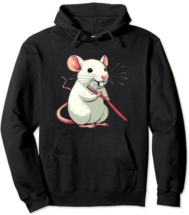 Routine de brossage des dents des rats Sweat à Capuche