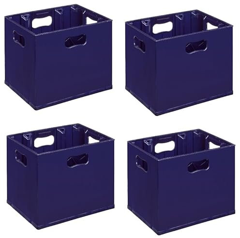 12 Compartment Wine Bottle Plastic Stacking Crate - Pack of 4