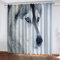 3D Weißer Tierwolf Muster Thermogardine Wohnzimmer 2Er Set 280X260Cm (BxH) Ösenvorhang Blickdicht Weihnachts Verdunkelungsvorhang Für Schlafzimmer Kinderzimmer Fensterdekoration