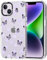 MOSNOVO Cover per iPhone 14 - Custodia Trasparente Sottile Antiurto in TPU+PC per Telefono [Protezione Caduta da 6,6 Piedi/Anti-Peel] - Farfalla Lilla