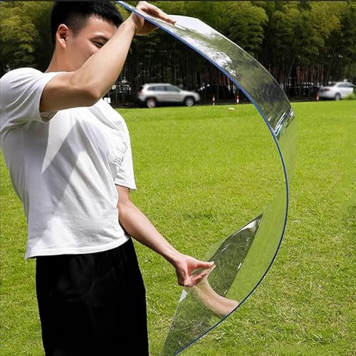 1,5 mm transparente Polycarbonat-Dachplatte, UV-Schutz, solide Acrylplatte für Gewächshaus, Überdachung, Carport, regenfeste Abdeckung für Stadien, Busunterstände, 1,22 x 3 m Größe (1,22 x 3 m)