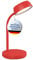 Maul Schreibtischlampe LED MAULabby | Kleine Schreibtischlampe mit Standfuß | Moderne Tischlampe für Schreibtisch, Büro | Flexible LED Lampe mit 3000K warmweißem LED Licht | Rot