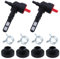 LEONTOOL Kraftstoff-Absperrventil-Service-Set, 6,35 mm Leitung, 90 Grad Kraftstoff-Gas-Absperrventil mit Ösenklemme für Briggs & Stratton Gastank, Motorgenerator, Hochdruckreiniger, Rasenmäher,