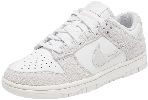 NIKE Dunk Low, Sneaker Donna, Summit White Photon Dust University Red, 36 EU