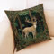 Kissenbezug 50X50 Elk Hirsch Kissenhülle Leinen Kissenbezüge Sofakissen Dekokissen Deko Kissenhüllen Wohnzimmer,Outdoor Kissen Mit Reißverschluss
