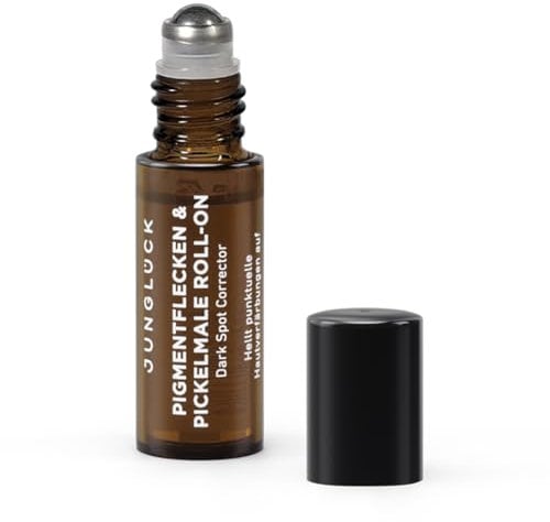 JUNGLÜCK Anti Pigmentflecken & Pickelmale Roll-On - Vegan | Spot Treatment zur Reduzierung von Pigmentflecken, Altersflecken und Pickelmalen - Easy Roll-on für einen strahlenden Teint