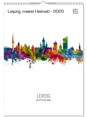 artboxONE Kalender 2026 Leipzig, meine Heimat! Wandkalender A2 2026 Städte