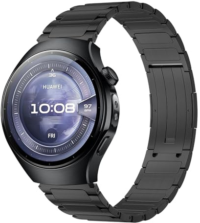 Titanium Armband Kompatibel mit Huawei Watch GT6 Pro/GT6/GT5 Pro/GT5/GT4/GT3/GT 3Pro 46mm Premium Titan Uhrenarmband für GT2Pro/GT2e/GT Runner/Huawei Watch3/3Pro/Watch 4/4Pro 45mm Herren Damen