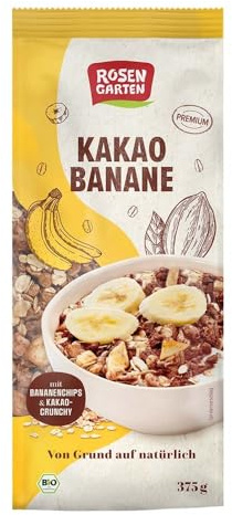 Rosengarten Müsli, Kakao-Banane, 375g