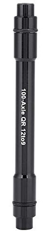 Dilwe Bike Hub Adapter, Aluminiumlegierung 12mm zu 9mm Schnellspanner Steckachse Adapter Fahrradspieß Adapter Fahrradzubehör(Schwarz)