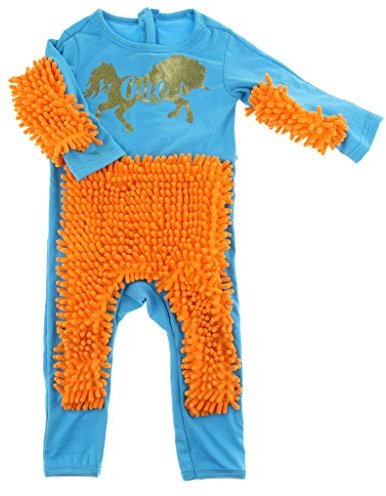 Baby Mop Momper atuendo Unisex Boy Girl Holaces Pisos de limpieza traje de trapeador Otoño Invierno Niños arrastrados Jobsos de Swobs para niños pequeños