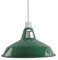 Moderne Retro-Lampenschirme aus Metall, einfache Montage-Lampenschirme, für industrielle Hängeleuchten, Schlafzimmer, Küche, Badezimmer, antiker Lampenschirm (Green)
