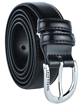 Biagiotti Damen Gürtel Schmal aus Echtem Leder, Kürzbar mit Geschenkbox