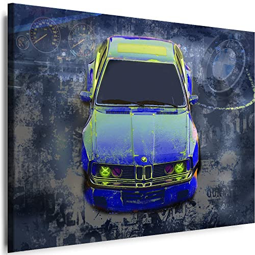 Myartstyle BILDER BMW Auto Sportwagen Cars LEINWAND Wandbilder XXL KUNSTDRUCKE (70x50 cm, Mehrfarbig)