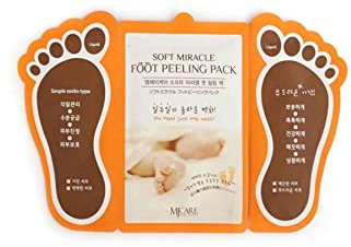 Mjcare Miracle Fußpeeling-Pack - Mjcare Socken Maske - Befeuchtet intensiv Reparaturen und mildert raue, Peeling Peel Off Hornhaut Hornhautentferner