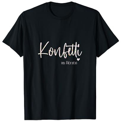 Konfetti im Herzen Karneval Party T-Shirt