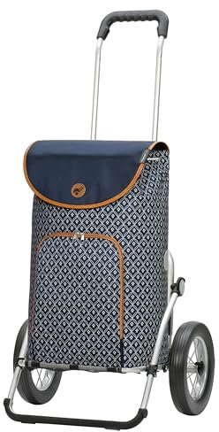 ANDERSEN Einkaufstrolley - Royal Shopper Famke blau 47 L modisch, Thermo, Aluminium, klappbar, leichtgängig