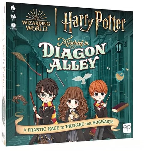 USAopoly The Op Harry Potter House Cup Competition - Worker Placement Brettspiel - Offiziell Lizenziertes Harry Potter Spiel - Ab 11 Jahren - Für 2 bis 4 Spieler - Englisch