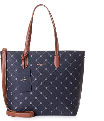 Lazarotti Palermo Shopper Tasche Damen | Schultertasche mit Trageriemen & Henkel | mittelgroße Umhängetasche 24 cm