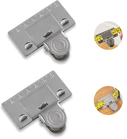 2 Pezzi Clip per Metro A Nastro, Clip a Nastro di Misurazione, Clip Fissaggio per Metro a Nastro Può a Leggere con Precisione l'Angolo Retto Della Curva,Clip Metro a Nastro per Precisione Misurazione