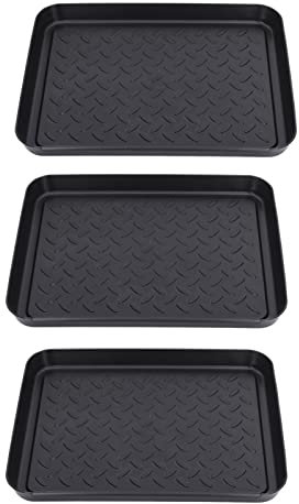Multiusos 60 x 40 cm 1 Ahorro de tapete 3 Dise?o Entrelazado Bandeja para Botas Estable de Amplia aplicación para el hogar,Bandeja para Zapatos y Botas de Goma, la Oficina y el Hotel, Bandeja pa