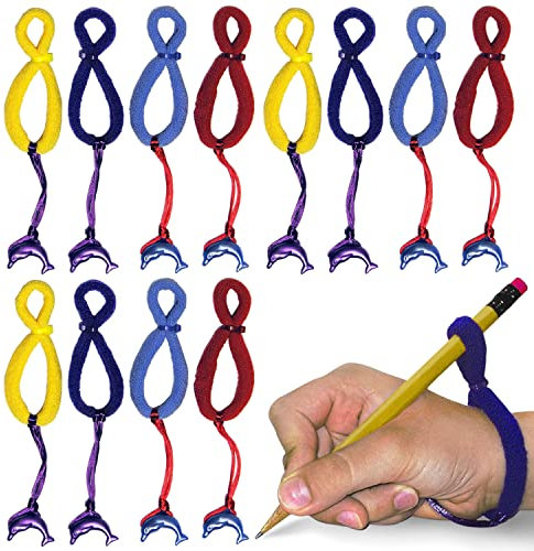 The Original OT Invented & PATENTED HandiWriter, Hand Made in the USA, Handwriting Aid for a Proper Tripod Grip, Finger Position & Better Penmanship. Great For All Kids Kindergarten Age & Up (12 Pack)