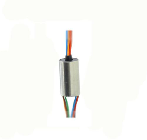 Kapsel-Schleifring, 6,5 mm, 8 Drähte, 1 A, schwarzer Stromsammlerring für Monitor, Roboterüberwachungssystem, Drohne