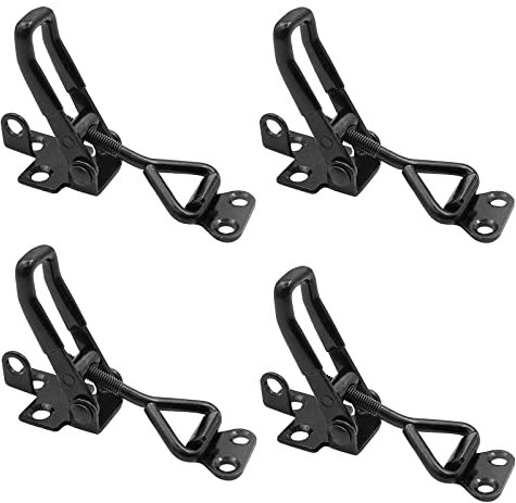 Spannverschluss,Cimown 4Stücke Einstellbare Toggle Clamps,Metall Hebel Verschluss,Spannverschluss Verstellbar,Geeignet für Kisten, Schränke, Schränke, Schubladen (Tragfähigkeit 100 kg)