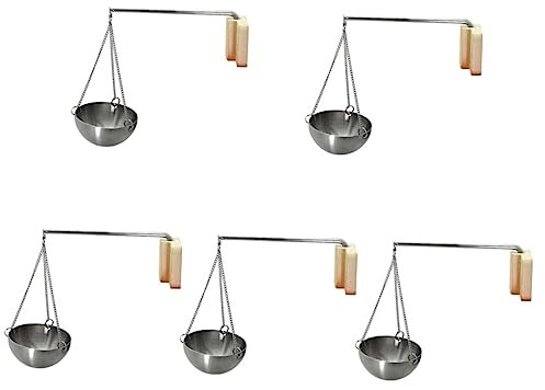 YARNOW Metallhalter 5 Stück Metall-Rührschüsseln Keramik-Diffusor Parfüm-Behälter Duft-Diffusor Badesalz-Halter Duftöl-Diffusor Sauna-Aroma-Becher Sauna-Öl-Becher Sauna-Schüssel