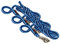Kerbl Strick Führstrick Hippo mit Panikhaken, Hellblau/Dunkelblau, 321450 (Packung mit 3)