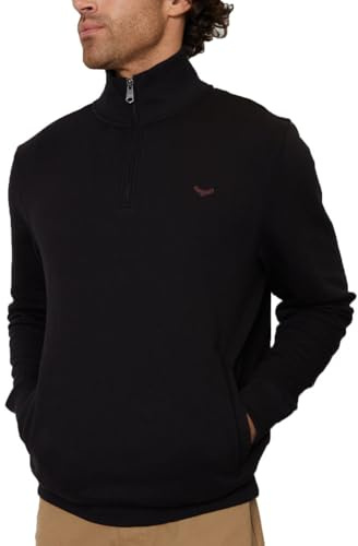 Threadbare Men's Patrick Quarter Zip Sweatshirt Pullover Sweater (pack of 1)