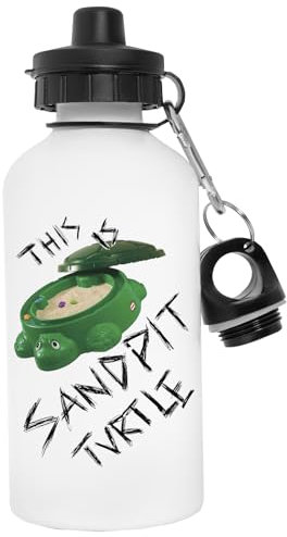 Jinbetee This Is Sandpit Turtle Borraccia In Acciaio Inossidabile Riutilizzabile Per Bottiglia D'acqua Bianca
