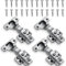4Pcs schrank scharniere, soft close schrank scharniere, Schranktür Scharnierm, Küchenschrank Schranktüren, Geeignet für Küchenschranktüren, Mit Dämpfer Geeignet, Abnehmbar mit Schrauben（Zhongwan）…