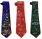 Udewo Weihnachts-Krawatte,Weihnachtsmann-Krawatte,Herren-Krawatte,Schneeflocken-Krawatte,festliche Cheer,Party,geheimes Geschenk für Weihnachtsfeier,Kostüm,geheime lustige Geschenke,3 Stück,