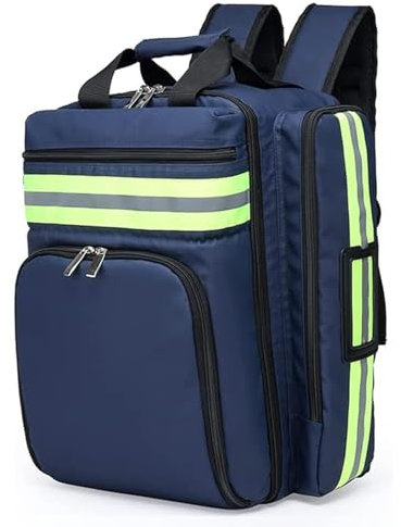 UZIAH Tragbare Erste Hilfe Ausrüstungstasche, Trauma Tasche Für Notfallhelfer, Notfallrucksack Für Die Aufbewahrung Von Medizinischem Notfallbedarf,Blau