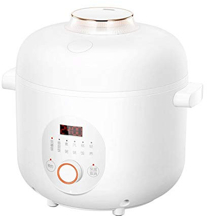 RajoNN Olla arrocera eléctrica de 400W, Olla para Eliminar almidón, 2L, Olla de cocción múltiple automática con Menor azúcar y Interior Antiadherente