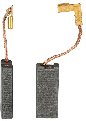 vhbw 2x balais de charbon 24,5 x 10 x 4,9 mm compatible avec Festool CS 70 EB1 outil électrique, scie circulaire sur table