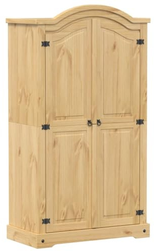 vidaXL Kleiderschrank Corona 102x52x186 cm Massivholz Kiefer